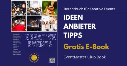 Rezeptbuch für Kreative Events, Cover und Infos, 1-2024