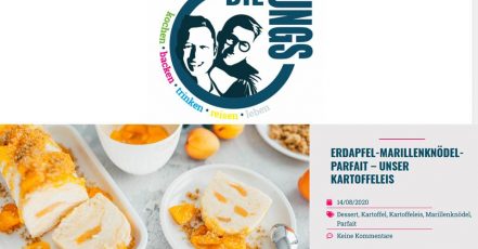 Bild: Screenshot des Blogs 'Die Jungs kochen und backen'