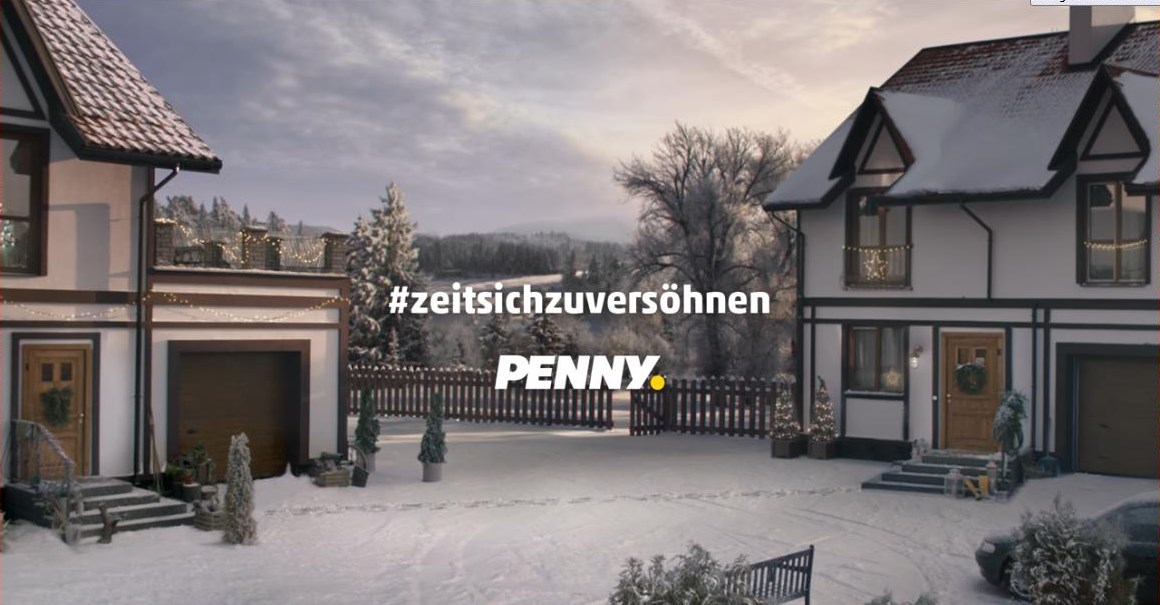 Screenshot: PENNY Weihnachts-Spot 2017 #zeitsichzuversöhnen https://www.facebook.com/PennyDeutschland/videos/1868008959894687/