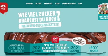 Screenshot: https://wenigerzucker.rewe.de/ 12.01.2018