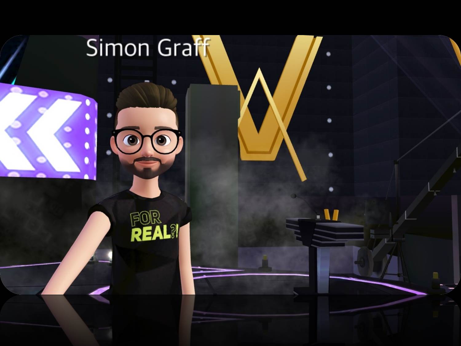 Simon Graff , CEO bei FOR REAL?!, als Avatar via ZEPETO Avatar-Builder (Copyrights: Simon Graff)