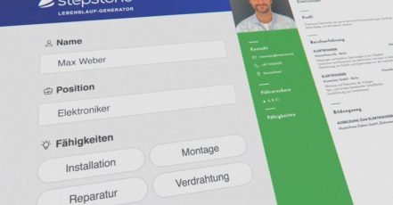 StepStone Lebenslauf Generator