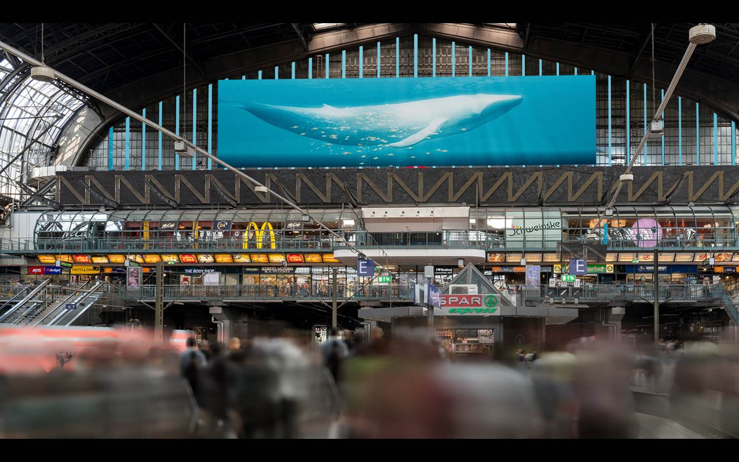 The Whale, der neue DOOH-Screen von Ströer, wird ab 2026 die größte Digital-Out-of-Home-Werbefläche in Deutschland sein (Bildrechte: Ströer SE & Co. KGaA)