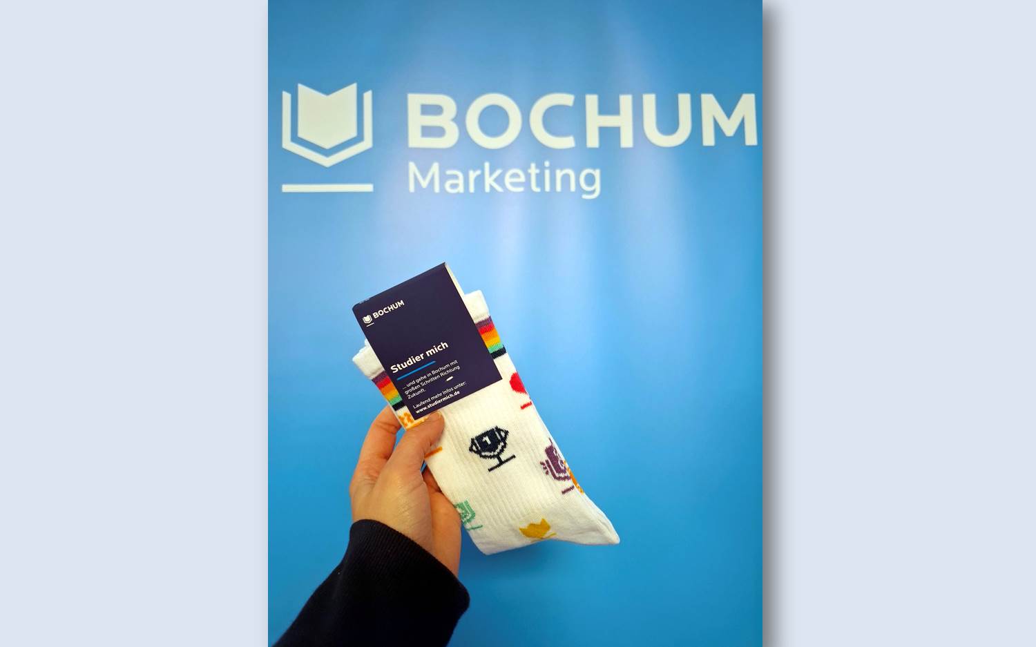 Motiv der Studier mich Kampagne 2025 von Bochum Marketing – Die Goodybag-Aktion bei den Bochumer Hochschultagen bildete den Kampagnen-Auftakt