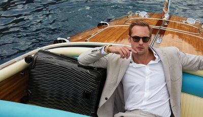 Alexander Skarsgård with TUMI Latitude (PRNewsfoto/TUMI)