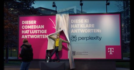 Visual zur Telekom Perplexity Kampagne, 2025 (Copyright: Telekom)
