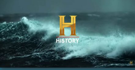 Screenshot aus dem HISTORY Trailer auf YouTube, im Zentrum mit dem neu gestalteten HISTORY Logo (Bildrechte: A+E Networks)