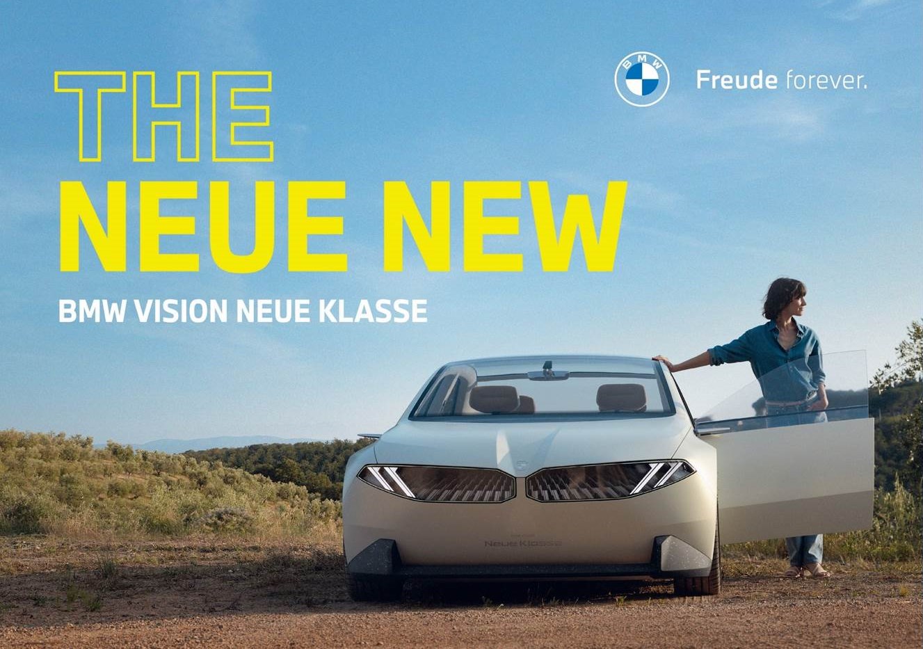 BMW Kampagne THE NEUE NEW, BMW Vision Neue Klasse, Kampagnenmotiv (Quelle / Copyrights: BMW Group)
