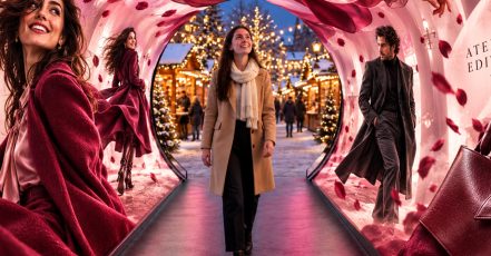 blowUP media bringt eine immersive DOOH-Installation auf die Düsseldorfer Königsallee (Bildquelle: blowUP media / Bilddesign: AI-modified)