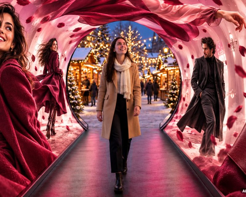 blowUP media bringt eine immersive DOOH-Installation auf die Düsseldorfer Königsallee (Bildquelle: blowUP media / Bilddesign: AI-modified)
