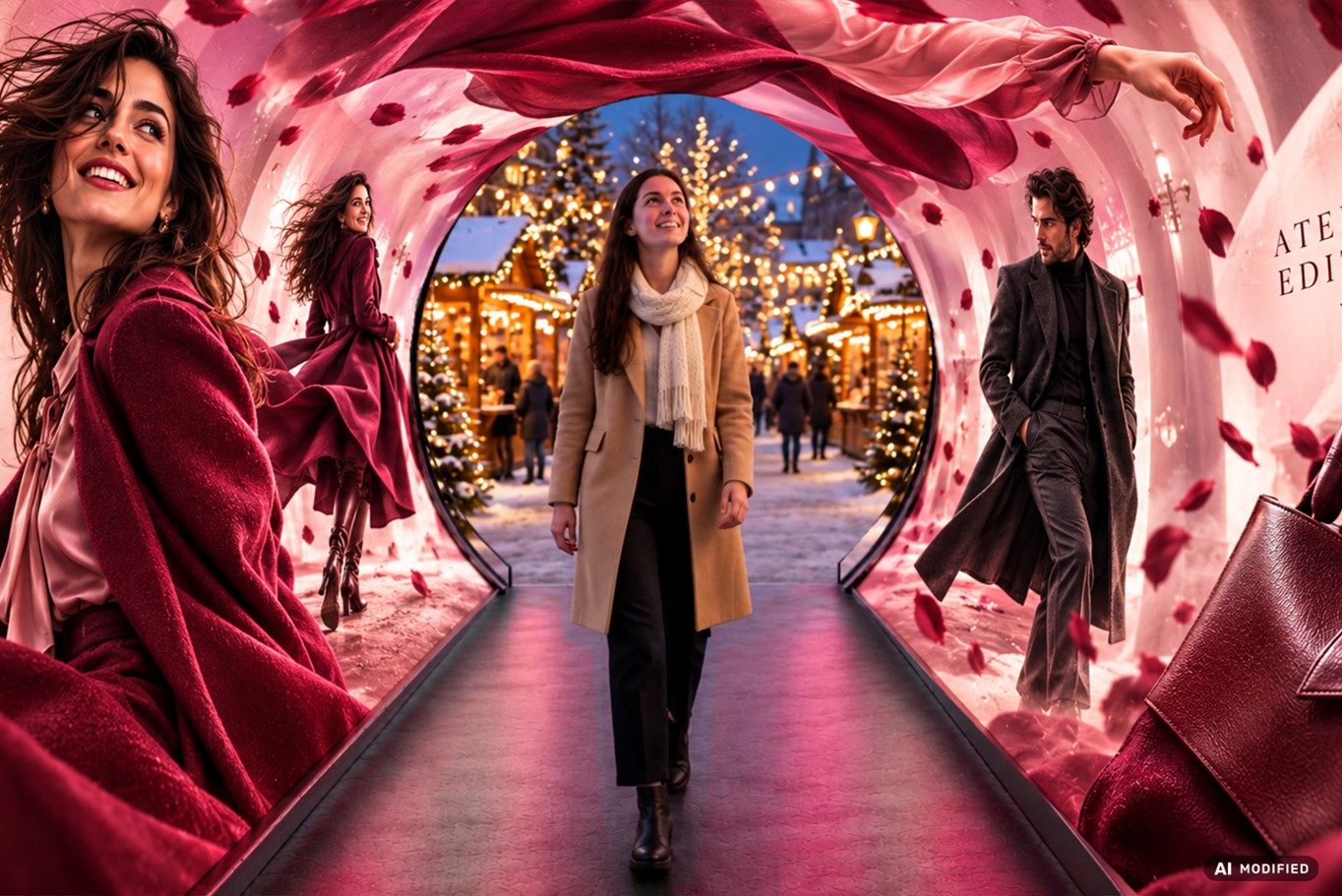 blowUP media bringt eine immersive DOOH-Installation auf die Düsseldorfer Königsallee (Bildquelle: blowUP media / Bilddesign: AI-modified)