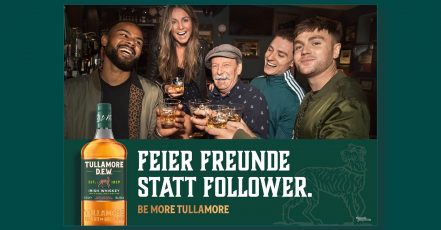 Werbemotiv der neuen Tullamore D.E.W. Kampagne 2024 (Copyrights: Tullamore D.E.W.)