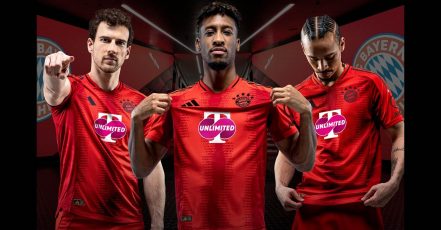 FC Bayern Spieler mit dem Schriftzug Unlimited; Trikot-Aktion der Telekom und des FCB am 29. Bundesliga-Spieltag, 12.04.2025 (Bildrechte: Telekom)