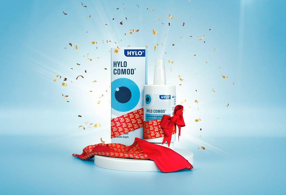 Visual der Ursapharm Jubiläums-Kampagne 25 Jahre Hylo Comod (Bildrechte: Ursapharm Arzneimittel GmbH)