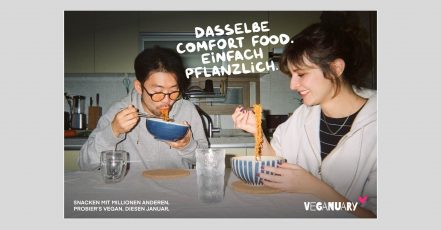 Veganuary Kampagne 2026, Motiv Comfort Food (Quelle / Bildrechte: veganuary.com)