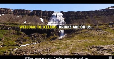 Screenshot: Video "Introducing #Kranavatn from Iceland | Drinks are on us" (https://www.youtube.com/watch?v=Miuj2V2fkDw)