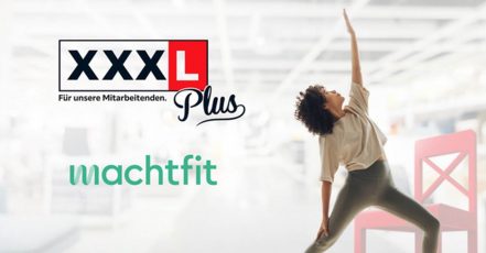 Das XXXL Plus Arbeitnehmer-Benefitprogramm von XXXLutz integriert jetzt auch die machfit-Plattform (Bildrechte: XXXLutz)