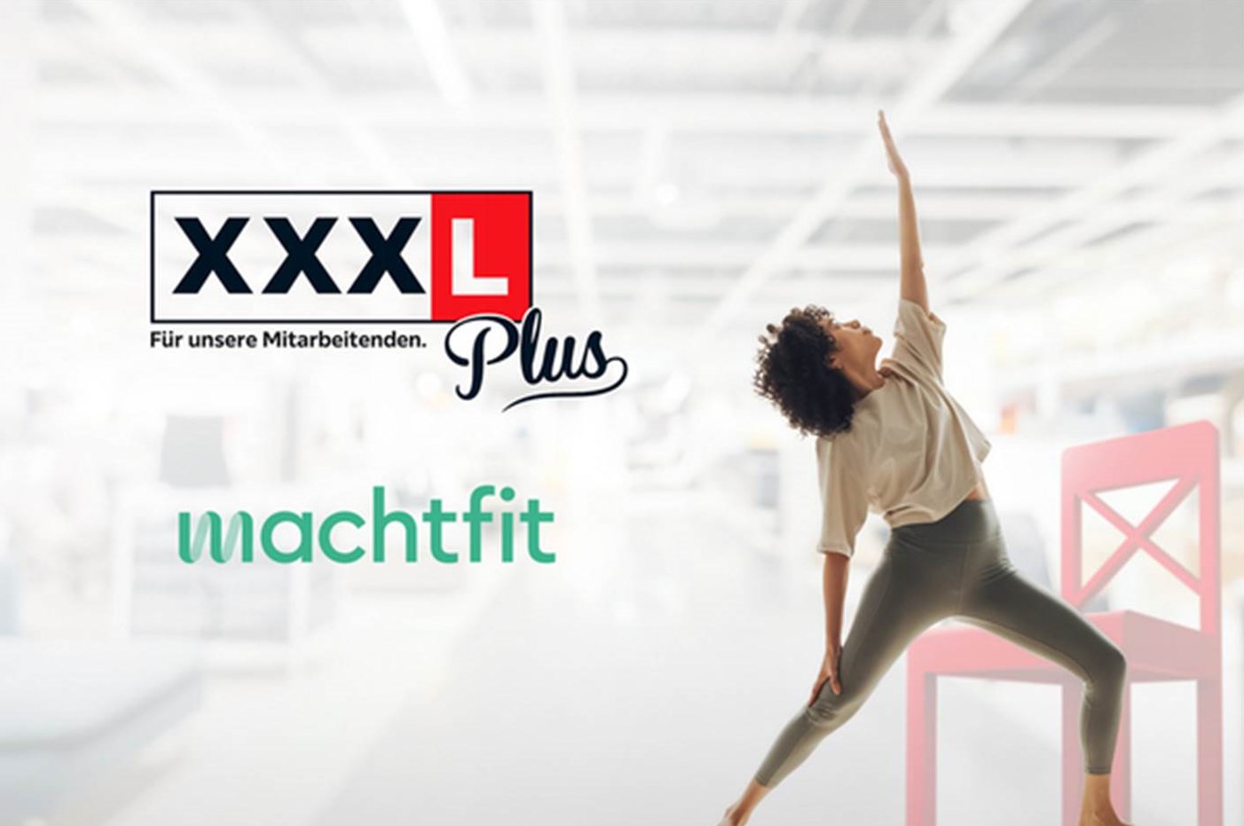 Das XXXL Plus Arbeitnehmer-Benefitprogramm von XXXLutz integriert jetzt auch die machfit-Plattform (Bildrechte: XXXLutz)