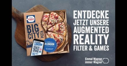 Screenshot: Video zur Wagner BigCity Pizza AR-Aktion