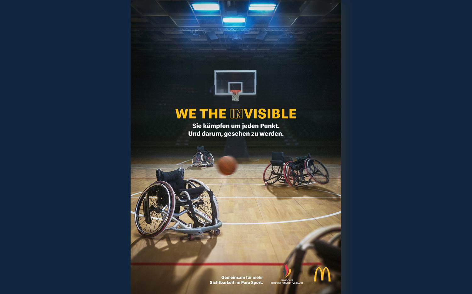 Motiv der neuen Kampagne "We the (in)visible" | McDonald's in Kooperation mit dem Deutschen Behindertensportverband (DBS)