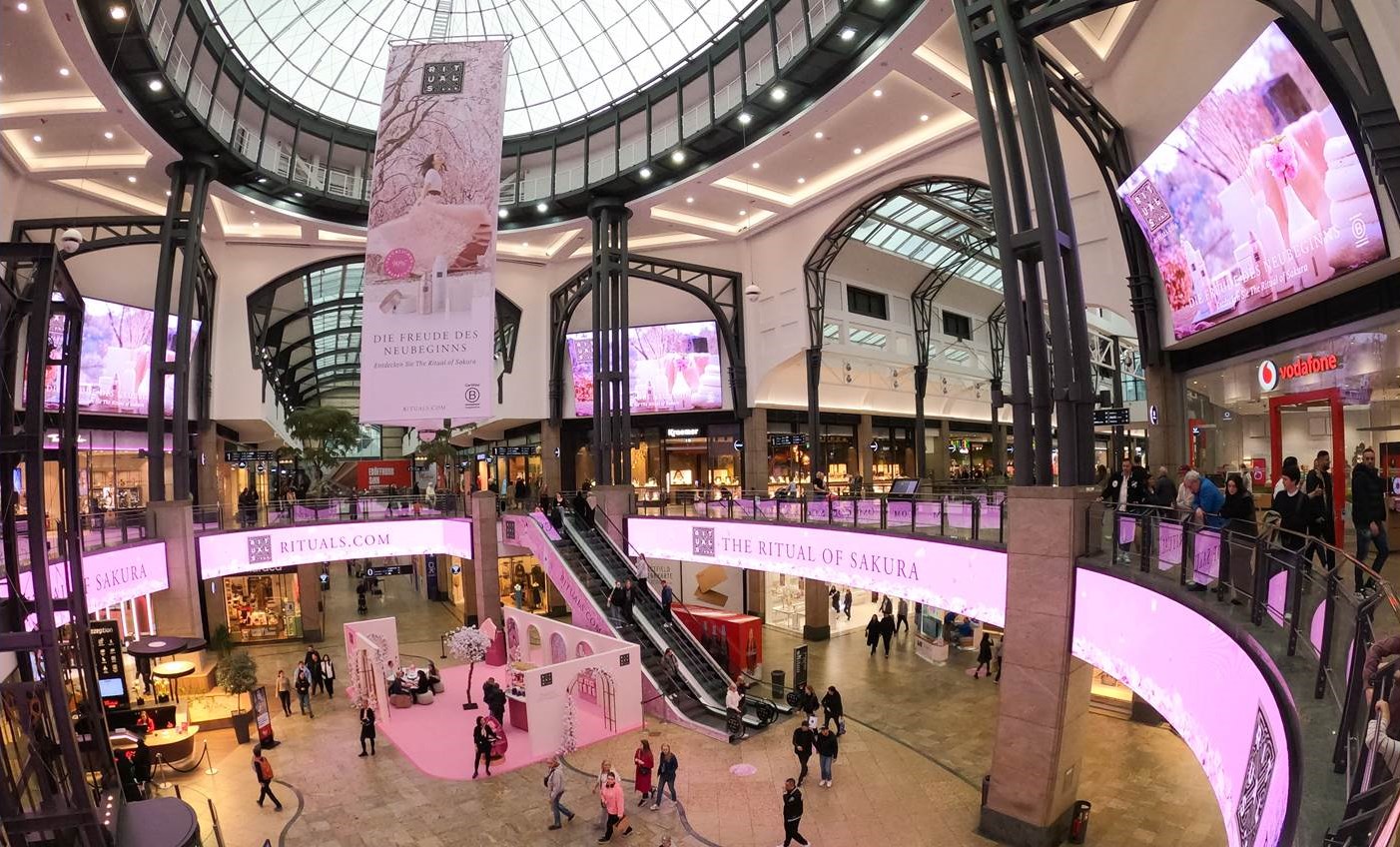 Westfield Rise – Rituals Cosmetics Kampagne im Centro Oberhausen, April 2024 (Bildrechte: Westfield Rise)