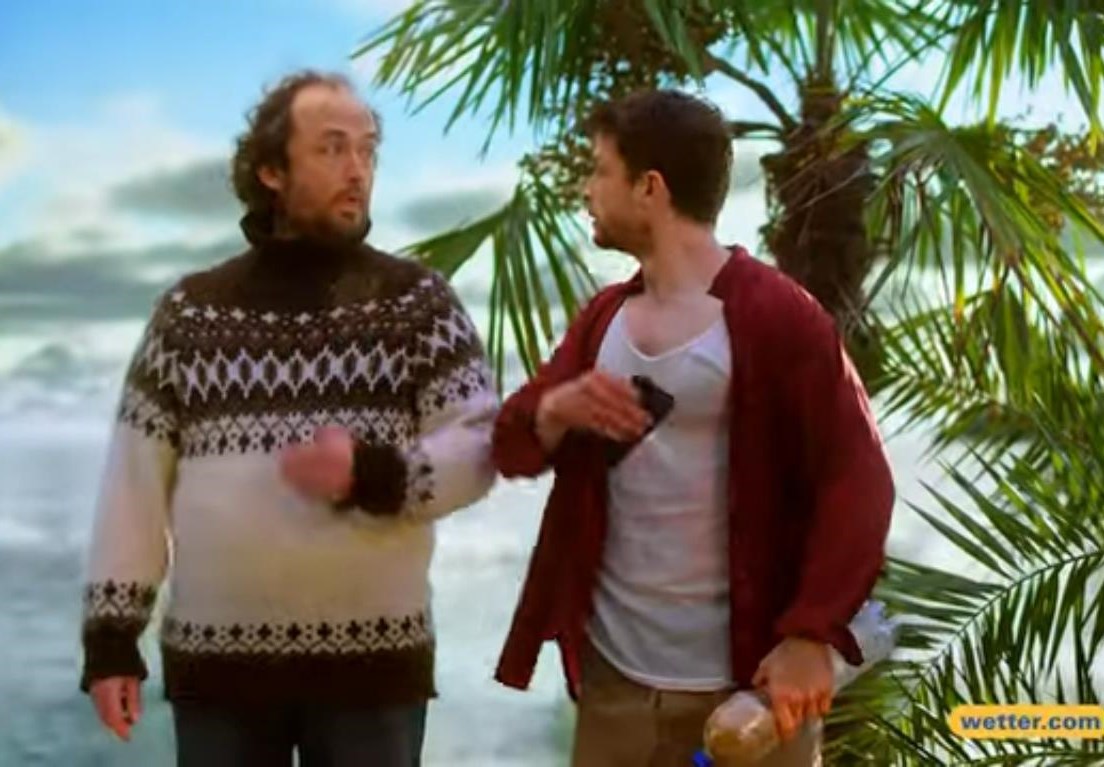 Szene aus dem Kampagnen-Spot "Survival" der neuen "Wetter ist wetter.com" Kampagne