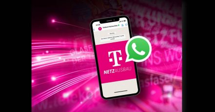 Visual zum neuen WhatsApp Kanal "Telekom Netzausbau" (Bildrechte: Deutsche Telekom)