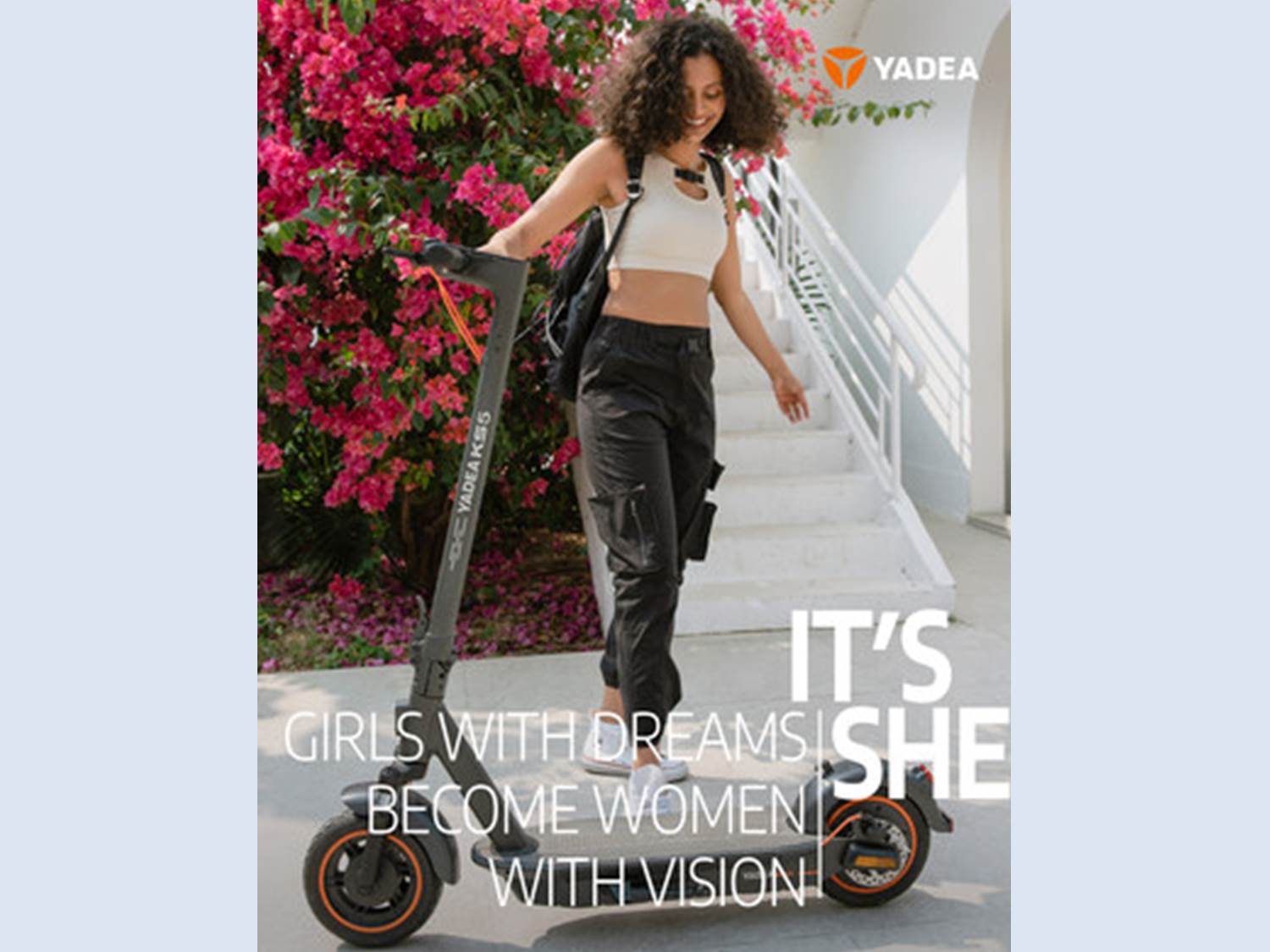 Motiv der Yadea Kampagne 2022 - "It's She"