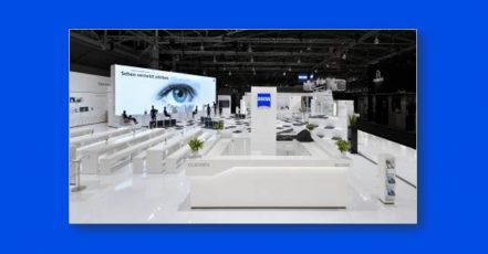 Bild: Zeiss Messestand auf der opti2019 (Copyright: Keck GmbH)