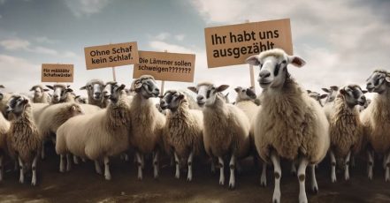 Kampagnenmotiv der "zeller schlaf forte" Kampagne. Die Kreation wurde zu 70 Prozent mit KI (Künstlicher Intelligenz) und zu 30 Prozent mit "Human Intelligence" erstellt. (Quelle / Copyrights: Max Zeller Söhne AG, antwerpes ag)