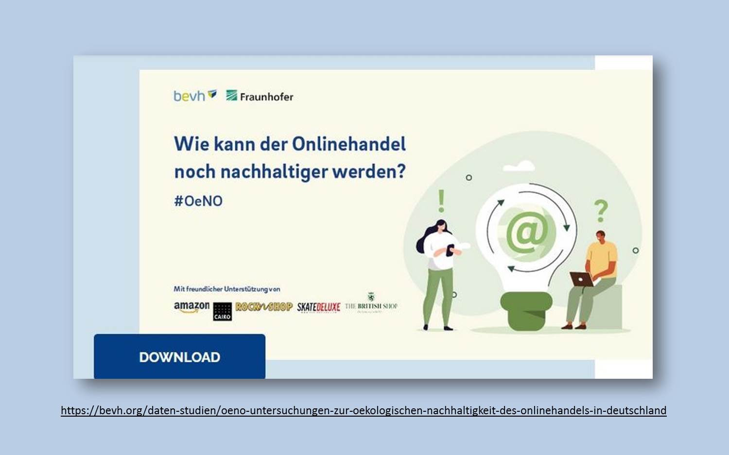 Screenshot v. 20.11.2023 der bevh Website zur OeNO Studie 2023