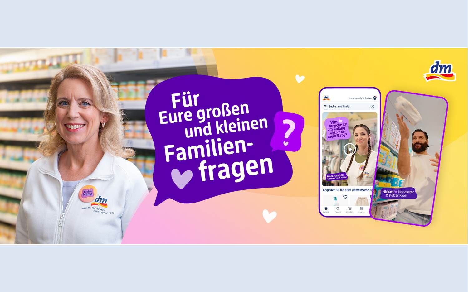 dm Bewegtbildkampagne, Februar-März 2026 (Bildquelle: WongDoody)