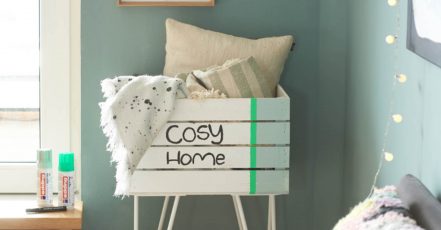 Upcycling-Idee Holzkiste – edding startet internationale Kampagne zum Thema Upcycling (Bildrechte: edding International GmbH)
