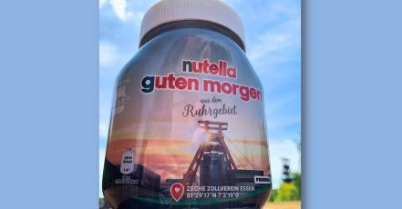 Der Zollverein Doppelbock grüßt vom Nutella-Glas (Copyright: Doreen Scholz, Stiftung Zollverein)