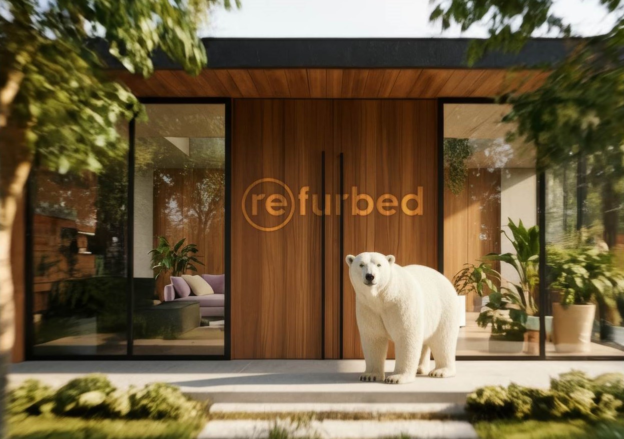 Eisbär Björn ist der neue Markenbotschafter von refurbed (Bildquelle: refurbed)