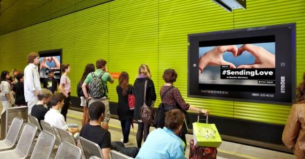 Bild: DOOH-Kampagne #SendingLove (Copyright: It Works)