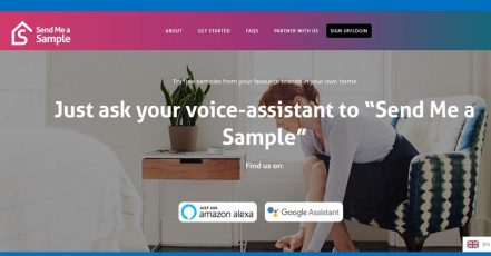 Screenshot: https://www.sendmeasample.net/ 02.05.2019